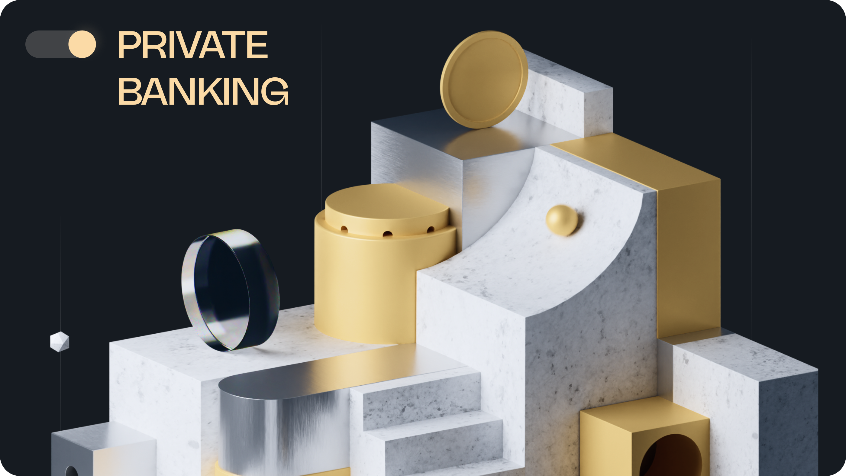 Private Banking 3D composition